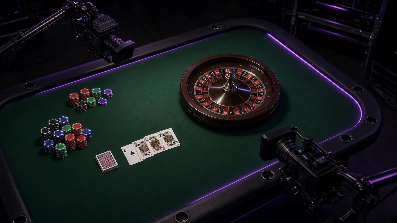 Live dealer tables. Provider-hosted live casino games